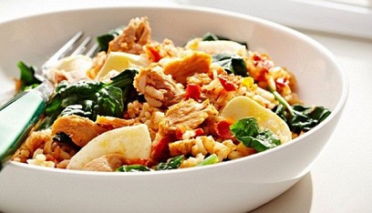 SPICY TUNA WITH RICE SALAD